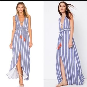 Tularosa Stripped Linen Dress